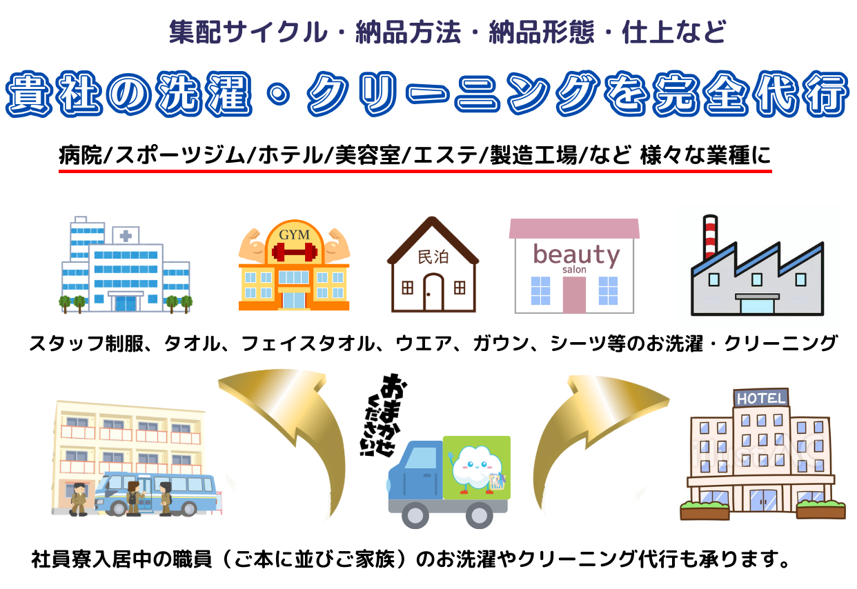法人様向け　宅配クリーニング 従業員の生産性向上施策として